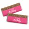 Big Dot of Happiness Chic Happy Birthday - Pink and Gold - Candy Bar Wrappers Birthday Party Favors - Set of 24